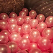 생일파티장식 두꺼운 방폭 펄 풍선 웨딩 경축함 결혼 장면 배치 용품 2245816712, 펄 핑크 백 마리 (송풍기 _접착제