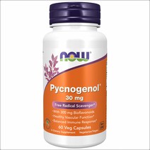 나우푸드 피크노제놀 효능 30mg 60 캡슐, 1팩