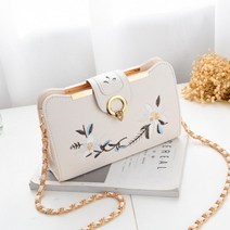 가바바 여성 숄더백 겸용 크로스백 명품스타일 자수 장식 체인 가방 G24679