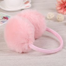 토끼털귀마개 털퀴마개 귀여운귀마개 겨울 머 귀마개 여성을위한 방한 따뜻한, CN, Pink