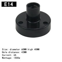 1pcs LED 노화 램프 홀더 E27E14B22 led 전구 자료 난연 재료, 02 E14
