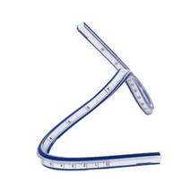 자유곡선자 30cm, 혼합색상, 2개