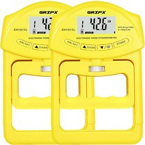 악력 운동기 GRIPX Digital Hand Dynamometer Grip Strength Measurement Meter Auto Capturing Electroni, 02 Yellow