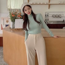 코코블랑 (1+1)프롬 쫀쫀 12컬러 폴라 티셔츠