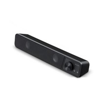 IRIVER 깔끔한 usb 연결 스테레오 사운드바 pc 스피커 2color, 블랙