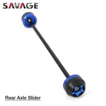 MT09 2021 리어 프론트 슬라이더 YAMAHA MT 09 MT-09 Tace 900GT 2022 9GT 9 오토바이 휠 프로텍터, Rear Blue