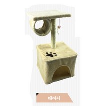 가성비 대량생산 초보집사 애묘 미니 캣타워 놀이 계단 샴, 1개, 브라운