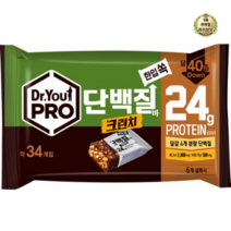 라이브잇 닥터유 프로단백질바 크런치 한입쏙 34p, 12개, 420g