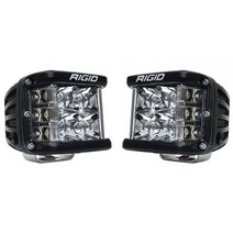 RIGID INDUSTRIES D SS PRO 사이드 슈터 LED 조명 스팟 페어 블랙 마운트 하우징