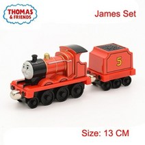모든 토마스와 친구들 기차 트랙 세트 장난감 제임스 듀크 펫시 헨리 1:43 합금 자기 기차 캐리지 모델 아이 교육 완구, 5 제임스 세트