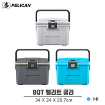 펠리칸쿨러 아이스박스 8QT (7.57L 다크그레이&그린)