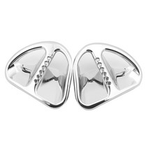 오토바이 바이크 스쿠터 부품 악세사리 크롬 오토바이 페어링 마티니 공기 흡입 그릴 장식 부품 혼다 골드 윙 GL1800 2001-2011 ABS 플라스틱 2 개