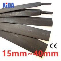 1 미터 2:1 블랙 클리어 20mm 30mm 40mm 열 수축 튜브 와이어 슬리브 랩 키트 판매 DIY 커넥터, 빨간