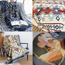 감성 캠핑 담요 이불 블랭킷 6종, 1개, 무지개블랭킷L