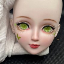 3D 스캐너 13 60CM BJD 인형 머리 수제 메이크업 아름다운 얼굴 눈 긴 속눈썹 머리를 열 수 있습니다 DIY 소녀 장난감 팬 선물, Head 3_Only Doll Head | CHINA