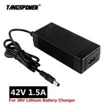 출력 42V 1.5A 리튬 배터리 충전기 입력 100-240V 10 시리즈 36V 전기 스쿠터 전자 자전거 충전기 DC 5.5*2.1 커넥터, UK