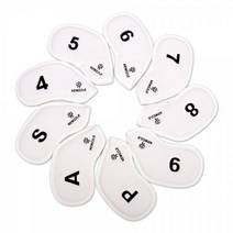 뉴즐 자석 더블사이드 넘버 아이언커버 세트, 자석 올화이트 (블랙자수) 세트