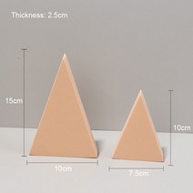100 여러 가지 빛깔의 폴리머 폼 소품 NetRed 포즈 장식품 Fotografia 3D 큐브 촬영 장식, 20 Beige 2 pcs