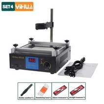 YIHUA납땜 스테이션 BGA 재작업 853A PCB 예열기 하단 가열 보드 납땜 전화 수리 도구 용접 EU, YIHUA 853AD+110V US Plug