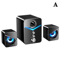 게이밍 스피커 사운드바 컴퓨터 PC 피시방 노트북 유선 2채널 화이트 도매 블루투스 조합 극장 음악 홈 오디오 서브우퍼 시스템 플레이어, 유선 블랙