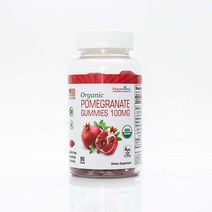 팜비스타 비건 석류 젤리 100mg 90개입 석류추출물 비타민C 여성갱년기 엄마선물 Pharmvista Pomegranate Supplement 100mg 90 Gummies, 석류 90개입