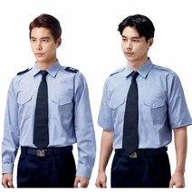 경신 KSK 2302 춘추 작업복 근무복 경비복 경호 스트라이프 줄무늬 셔츠 남방 상의, KSK 2302(반팔), 3XL(110), 3XL(110)