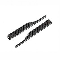 수입차 부품 자동차 충돌 방지 스트립 탄소 섬유 백미러 문지름 트림 아우디 A4L A6L A5 Q2L 용 스티커, 01 Black