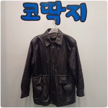 남01743 사파리스타일 천연소가죽 점퍼 자켓 중고 구제 코딱지구제