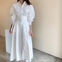 바스락원피스 상견례옷차림 6월하객 5월 샤틴 냉장고 펀칭 트위드 15월 여름 바스락 롱 냉감 셔츠 쉬폰 정장 임부복2E012