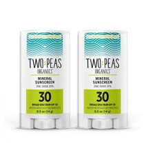Two Peas 선크림 선스크린 선스틱 SPF 30 Organics Sunscreen Stick [14 g] - 2팩 세트