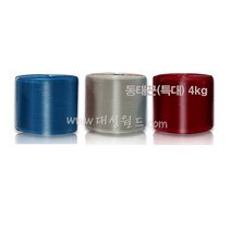 SR동태끈 4kg(특대) -2롤 / 칼라 포장끈 비닐끈 노끈, SR동태끈 4kg(특대) 흰색 - 2롤