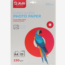 조조 사진 인화지 포토용지 인하 A4 20장 230g, 단일제품