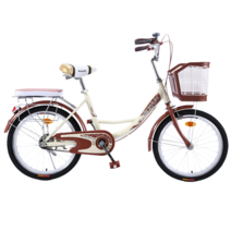 자전거 20인치 미니 폴딩 출퇴근용 접는 휴대용 초보 예쁜 24인치 소형 가벼운 26인치 여성, 20 브라운(플래그십)  + 20인치 + 단속