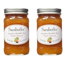 사라베스 복숭아 살구 잼 스프레드 510g 2팩 Sarabeths Peach Apricot Spread 18oz