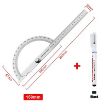 180도 각도기 금속 각도 파인더 각도계 스테인레스 스틸 게이지 조정 가능한 측정 눈금자 각도 목공 도구 세트, 주황색