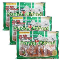 퍼피프랜드 강아지 고양이 간식 사사미혼합 400g, 숯붗 + 고구마 + 사사미 혼합맛, 3개