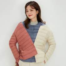 FW 여성 경량 패딩 방수 숏패딩 90융 라운드넥/브이넥 초경량패딩 빅사이즈 4XL 봄/여름/가을/겨울 패딩