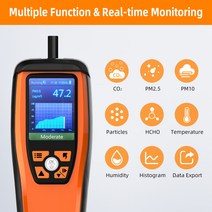 Temtop M2000 2 세대 + P10 공기질 모니터 콤보 PM2.5 포름알데히드 온도 및 습도 아우디 CO2 감지기, 한개옵션0