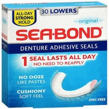SEA-BOND Denture Adhesive Seals Lowers Original 30 Each (Pack of 4), 1