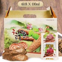 생칡즙 60포 2개월분 남자 칡즙 칙즙 진액 진앤 칙뿌리, 60개, 100ml