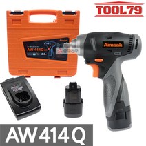 아임삭 AW414Q 3G 충전임팩트렌치 14.4V 2.0AH 배터리2개, 1세트