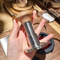 탬퍼 커피 파우더 해머 핸드 프레스 58.5mm 에스프레소 천 레벨러 도구 스테인레스 스틸 주방 악세사리, Black (JELLY)