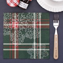 이쁜 문양 냅킨 손님 초대상 장식 소품 디너 내프킨, 1개, 1개