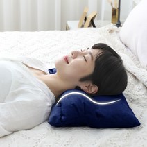 수니홈 조절 경추베개, 모달 네이비, 메밀, 1개