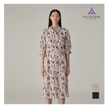 [백화점매장 정품출고] 올리비아로렌 원피스 풀오픈 셔츠형 패턴 원피스__VVCOAXM4171
