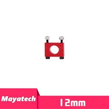 알루미늄파이프 원형 사각 튜브 합금 파이프 CNC 알루미늄 8mm 10mm 30mm 검정색 빨간색 튜브 클램프 모터, 02 12mm pipe clamp