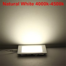 파워딜 Ac/dc 12 v/24 v 울트라 얇은 디자인 3 w 6 9w12w 15 25 led 천장 recessed 그리드 downlight 광장, 01 Natural White_03 12V 6W