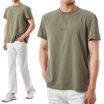 [메종마틴마르지엘라] [명품]마르지엘라 스티치 자수로고 이지핏 라운드 티셔츠S50GC066