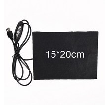 캠핑용전기장판 차박온열매트 USB온열매트 100% 새로운 1/4PCS USB 5V 탄소 섬유 난방 패드 손 온열 장치 필름 전기 겨울 적외선 발열 열 매트, [09] 15x20cm