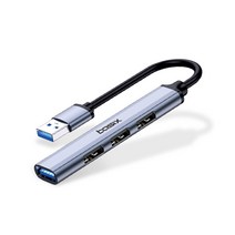 [리눅스실습forbeginner] 베이식스 4포트 USB 3.0 2.0 무전원 멀티허브 BU4A
